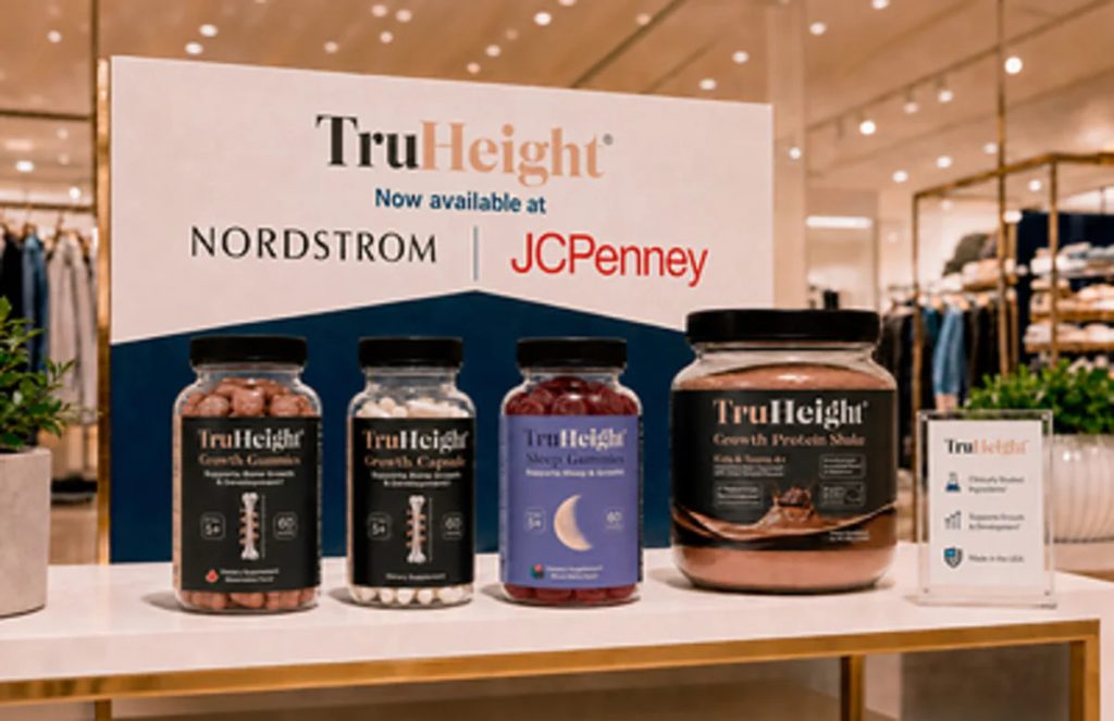 TruHeight Joins Nordstrom and JCPenney Marketplaces as Wellness Brands Reshape the Department Store