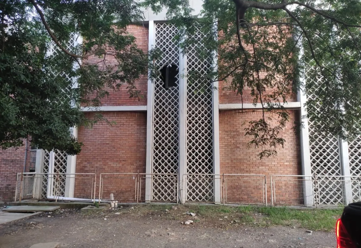 Rescue teams broke into the building by punching holes into the concrete grill and climbing though the window. — All images by author