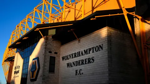 PA Media A general view from outside the stadium ahead of the Premier League match at Molineux Stadium, Wolverhampton.